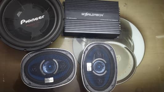 car sound system complete 4 chanal