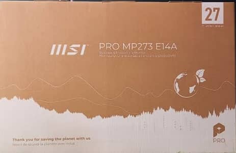 MSI PRO MP273 E14A 27-INCH 144Hz -Gaming LED - Built-In Speaker