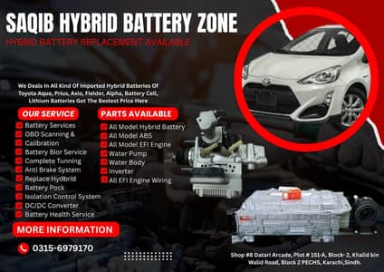 ABS Unit Brake/Hybrid Battery Camry,Sienta,Aqua,Vitz,Alpha,Note,Noah