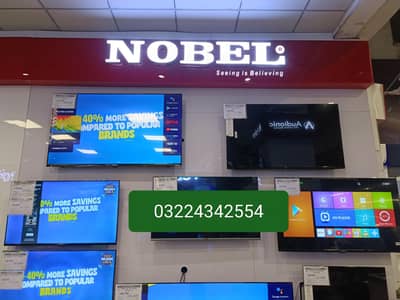 Nobel 48 inch led tv Android smart Qled 4k 3 year Warranty