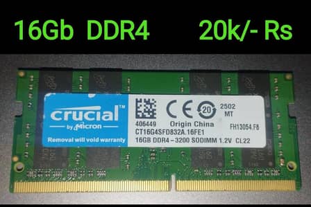 16GB DDR4 Laptop Ram