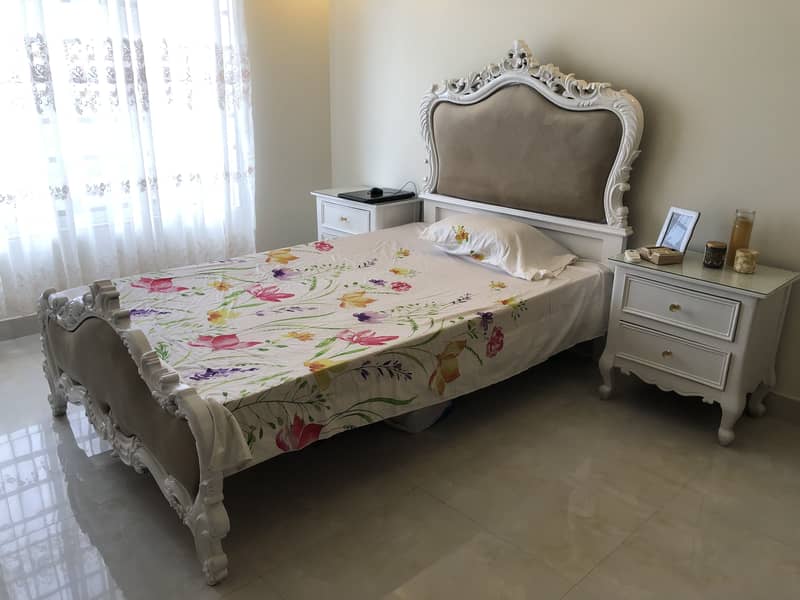 Solid sheeshum single bedset 1