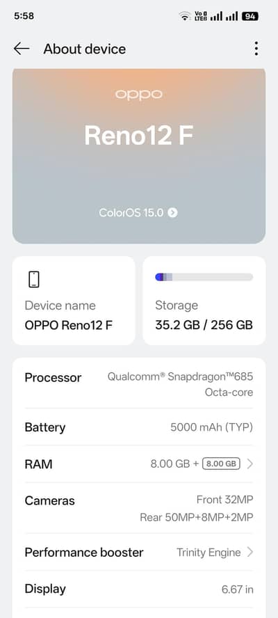 oppo reno 12 f