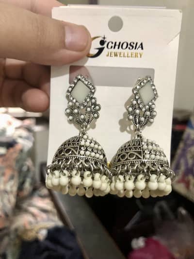 Oxidised Jhumka Earrings for Women – Lightweight