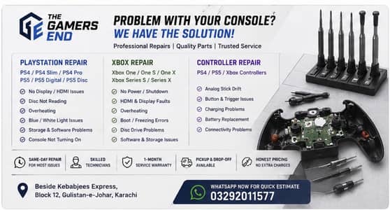 Console Repair Experts in Karachi | Fast, Reliable & Affordable