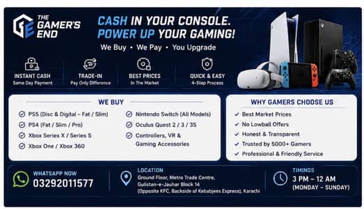 Cash for PS5, Xbox, PS4, Switch & More | Sell or Trade-In Today