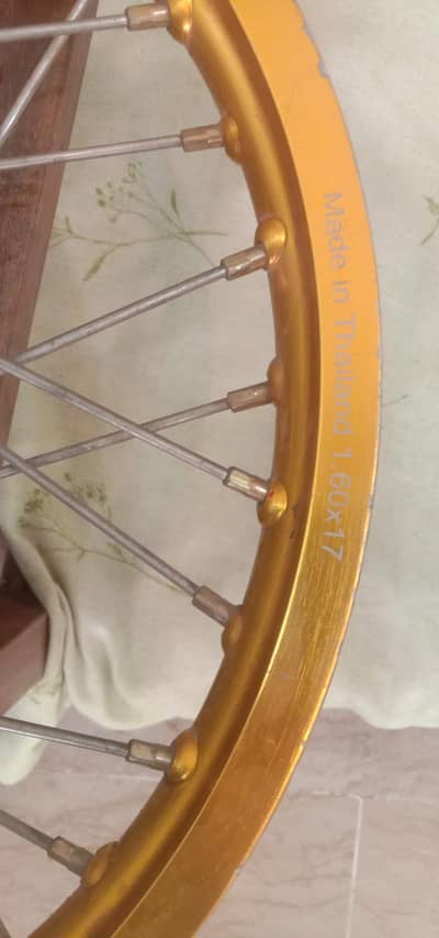 Honda 125 Aluminum complete back rim
