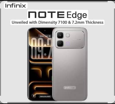 Infinix note edge 12 Month Warranty