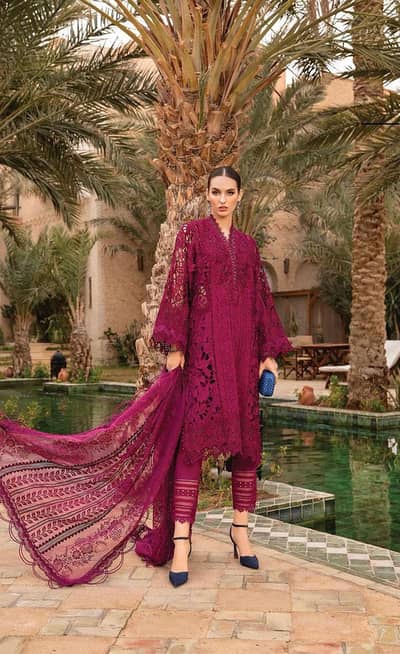 LAWN 3PC DRESS EMBROIDERY, PAYMENT CASH ON DELIVERY