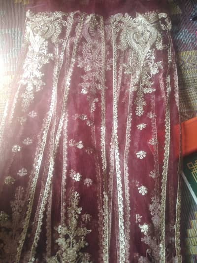 8net kaliya frock tilha ki kardhai 12kali front and back gala