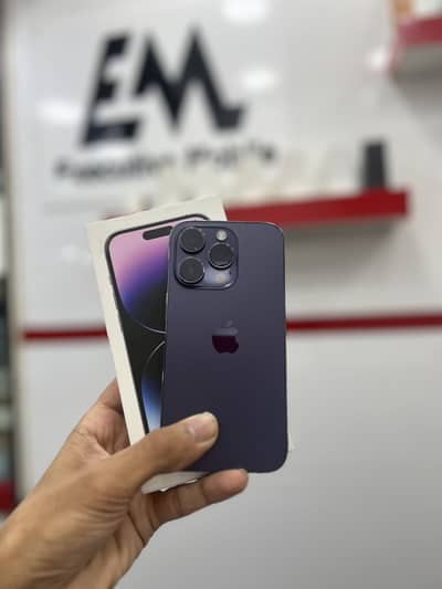 IPHONE 14 PRO 255GB FU NON PTA ,PHY+ESIM WITH BOX