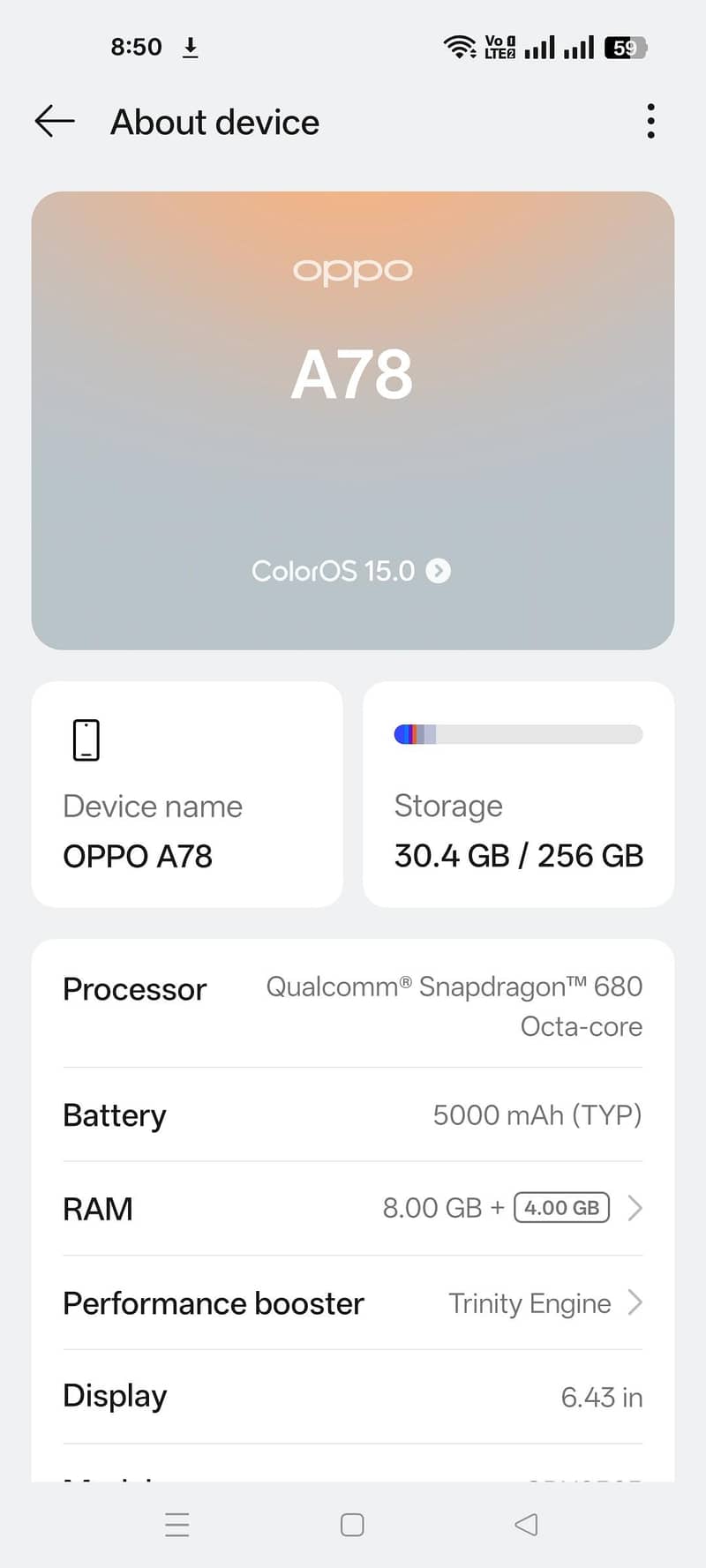 Oppo A78 1