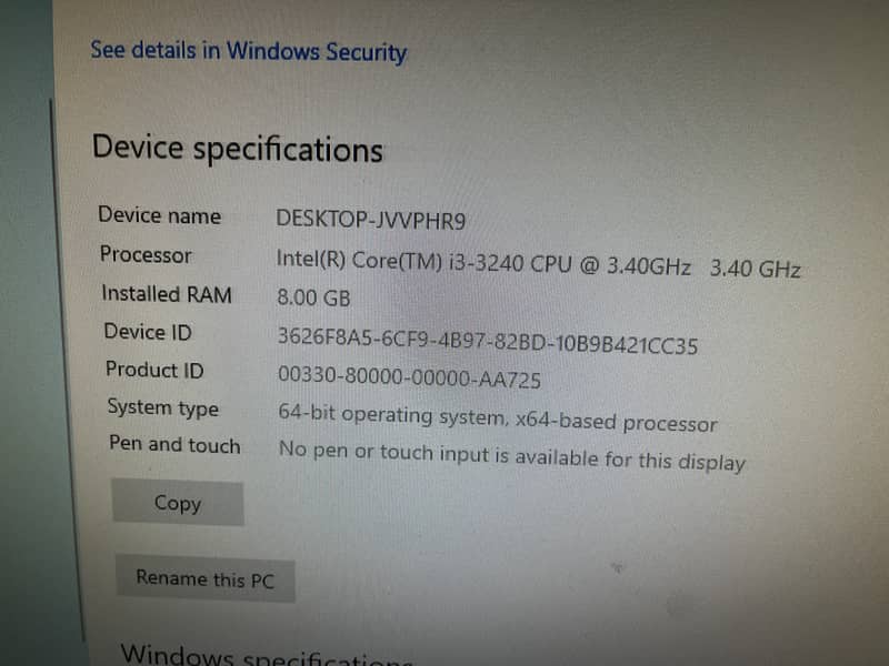 PC i3 3rd Gen 6