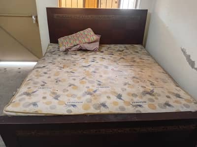King Size Bed Wooden New Condition