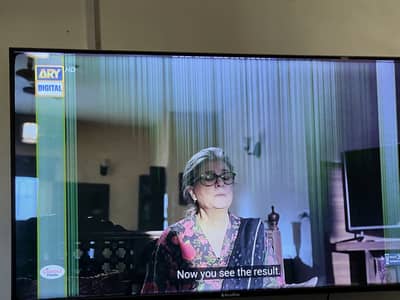 EcoStar 55" Smart LED TV (Display Issue) – For Parts or Repair