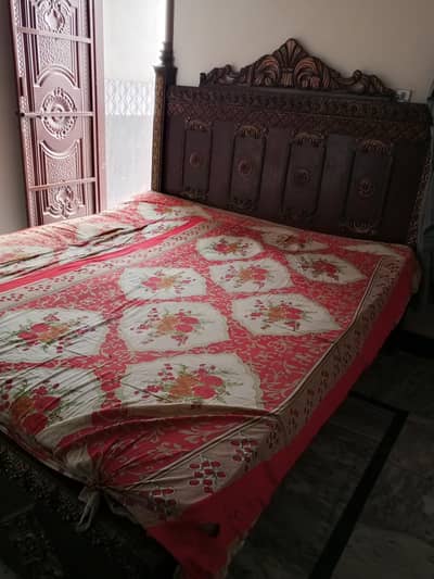 King Size Bed With Mattress For Sale | Good Condition