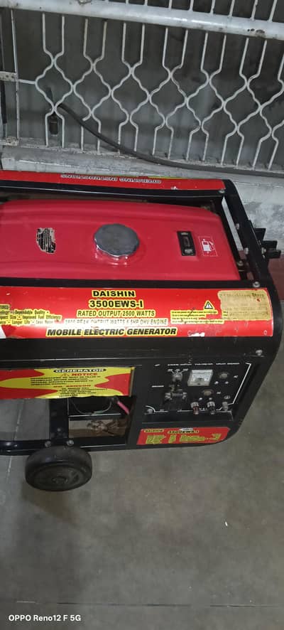 Almost Brand New 3.5kVA Generator