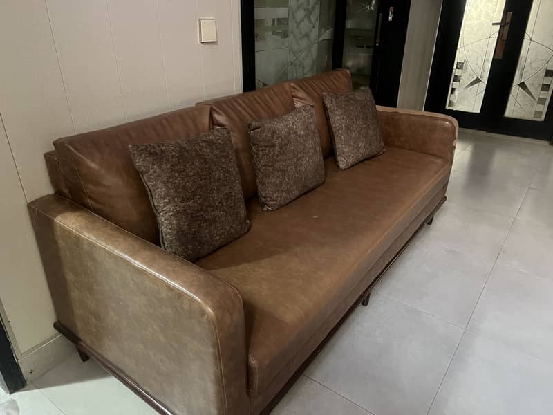 Leather sofa set 2