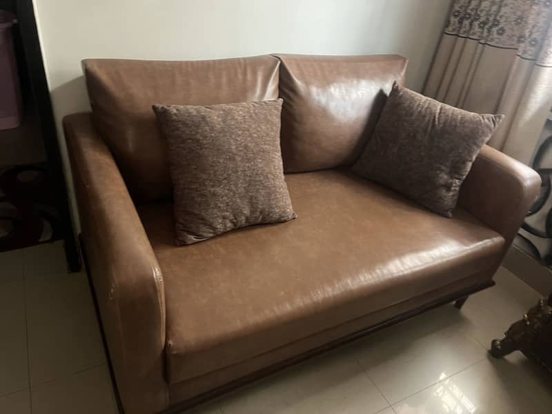 Leather sofa set 3