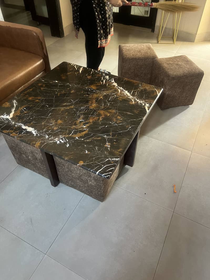 Leather sofa set 7