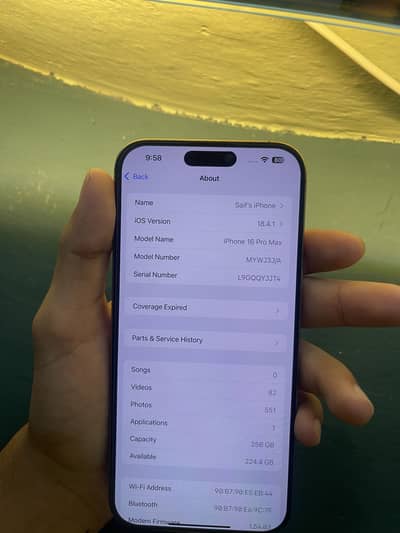 Iphone 16 pro max for sale 03250756466