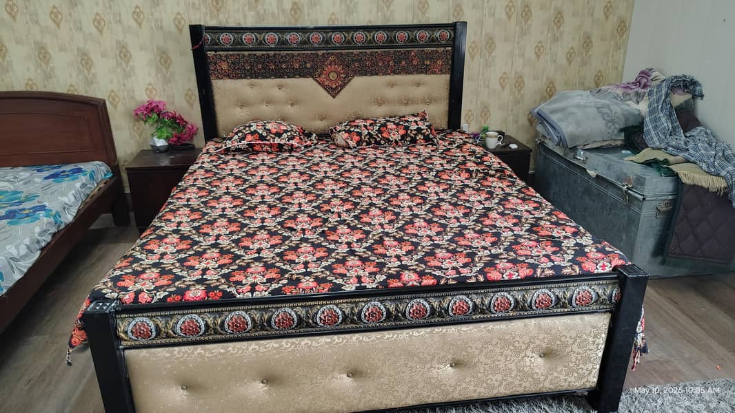 Two Iron Double Beds 6