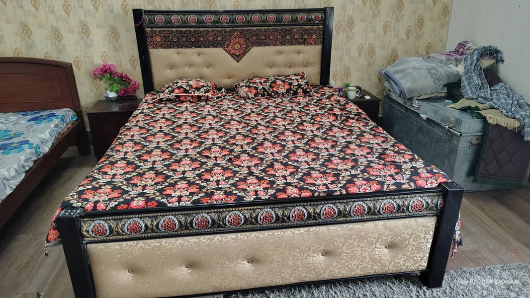 Two Iron Double Beds 7