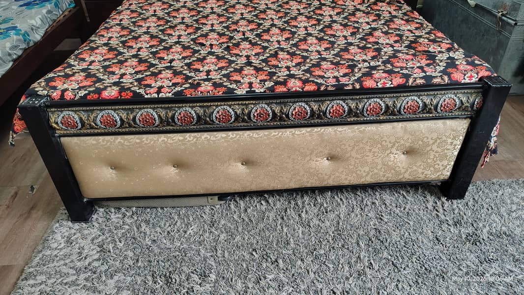 Two Iron Double Beds 9