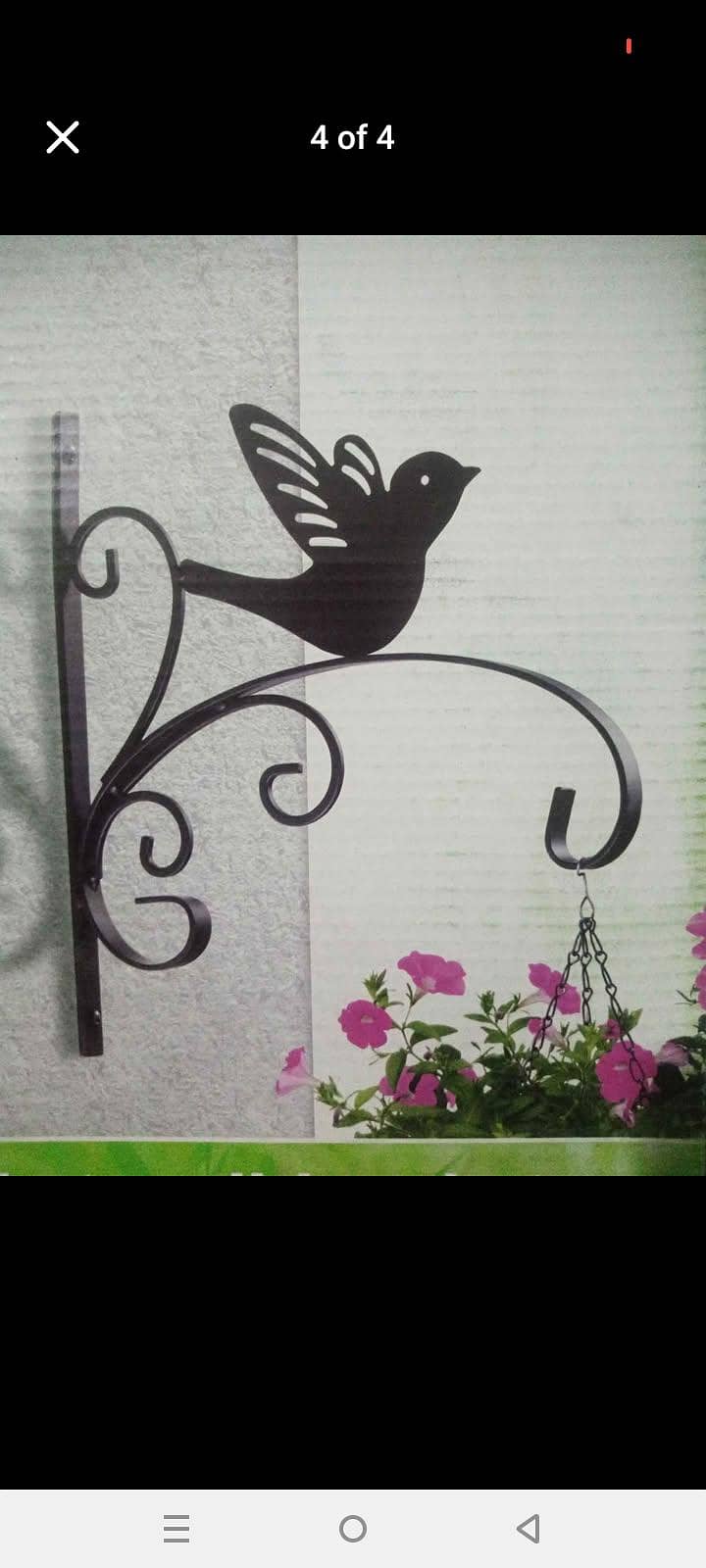 Hanging basket wall bracket 2