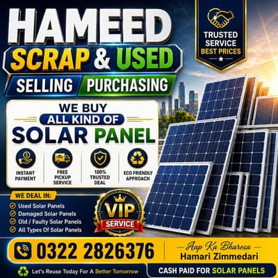 Used Solar Panels, Batteries aur Inverters Kharidte Hain