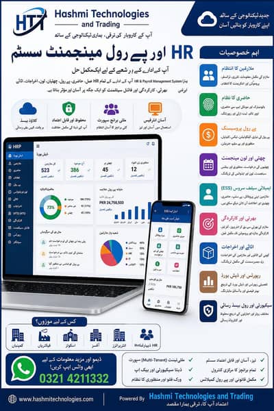 Cloud based HR & Payroll software Pakistan, Attendance Automation, ESS