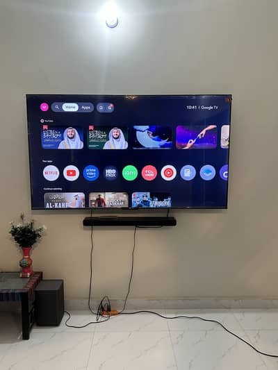 TCL 75 inches LED TV with sound system
