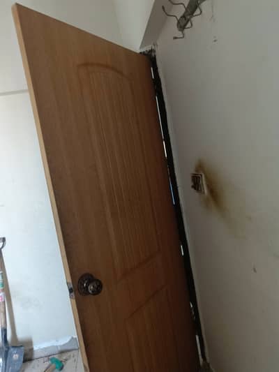 1 year used door in brown colour