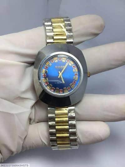 Luxury Blue Dial Quartz Watch for Men –