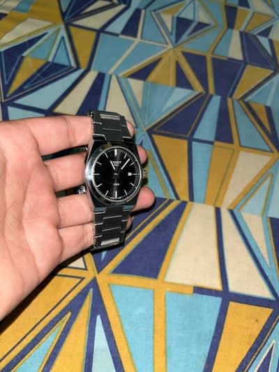Tissot prx silver with black dial