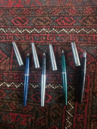 Parker 45 and Parker frontier all 4 pens price just 15000with cartages