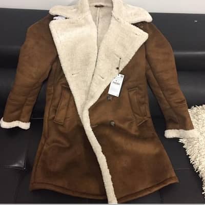 A fury long coat of zara brand