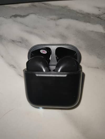 black True Wireless Stereo (TWS) earbuds