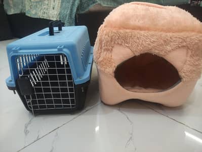 puppies house and carrier cage