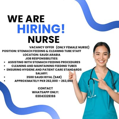 Nurse vacancy (saudia Arabia)