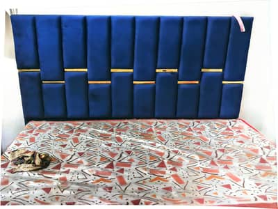 Blue Velvet Bed