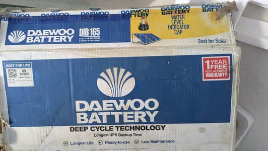 daewoo battery for sale with warrenty only 15 days use