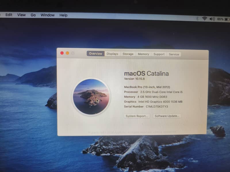 Mac book pro 2012 4