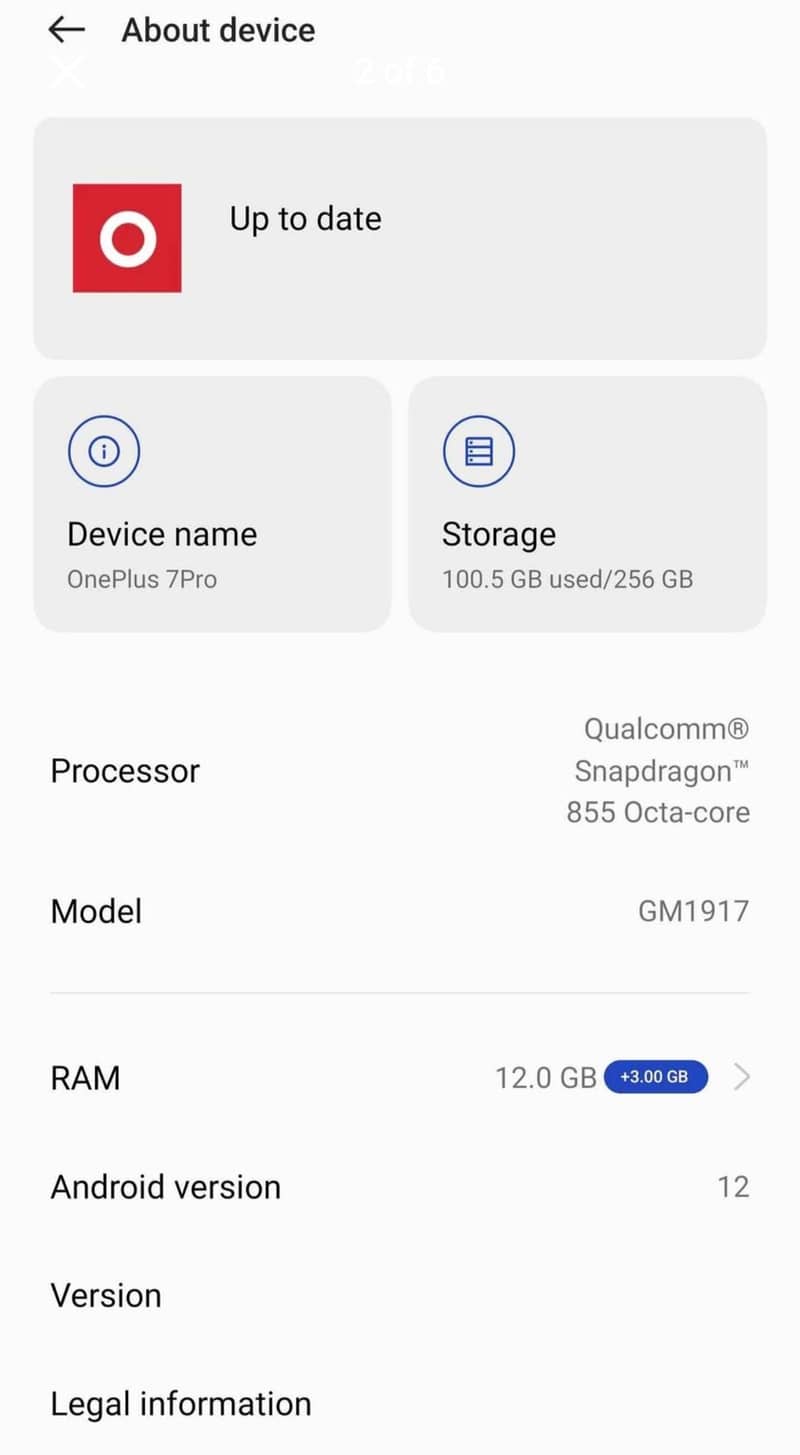 One plus 7Pro Mobile 1