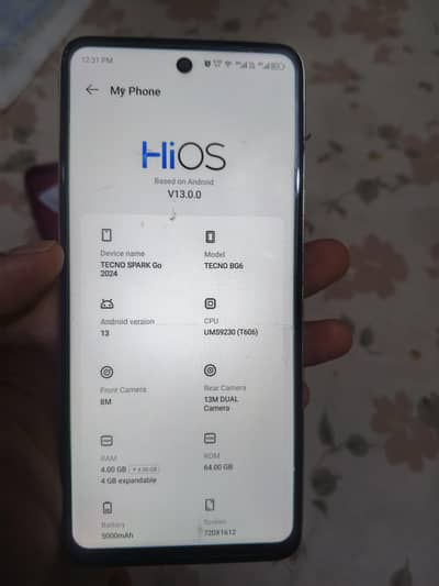 Tecno speak Go 4gb/64gb with complete box PTA approved