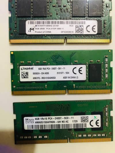 RAM Original 8GB & 4GB DDR4 Laptop RAM | Kingston, Micron, SK Hynix