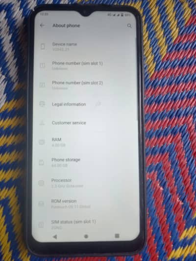Vivo Y20 PTA Official Approved 4gb 64gb