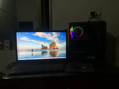 i5 PC Full Setup | LCD | SSD | RGB Case
