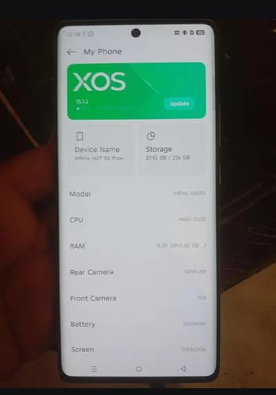 Infinix Hot 50 pro plus grey titanium 8/256