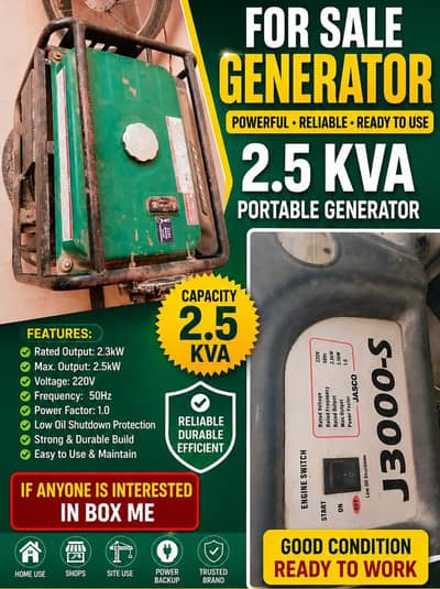 2.5 KW Generator for sale